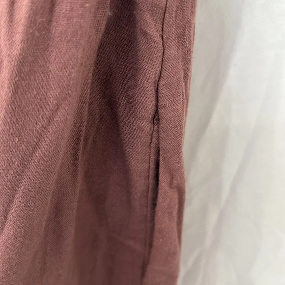 FREE PEOPLE Lush Life Linen Strapless Midi Dress - Antique Oak size xs - Picture 6 of 7